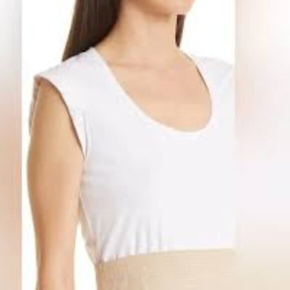 VERONICA BEARD JEANS Women's Amaia Midi Dress Eyelet Cotton Khaki White Size M - Picture 2 of 9